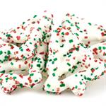 Frosted Christmas Tree Pretzels