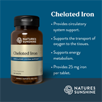 Iron, Chelated  (180 Tabs)