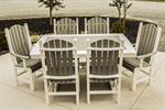 44^x64^ Dinning Table with Fanback Chairs