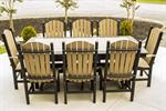 44^x84^ Dinning Table with 8 Fanback Chairs