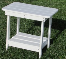 Accent Table, White  14'w x 22'd x 21'h 1