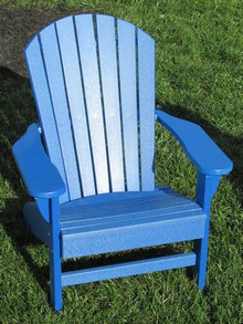 Adirondack Chair, Poly, Blue 1