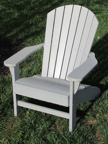 Adirondack Chair, Poly, Light Gray 1
