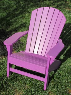 Adirondack Chair, Poly, Purple 1