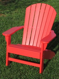 Adirondack Chair, Poly, Red