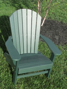 Adirondack Chair, Poly, Turf Green