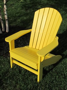 Adirondack Chair, Poly, Yellow