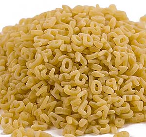 Alphabet Pasta