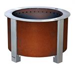 Breeo X Series 19^ Patina Smokeless Fire Pit  Standard Rim