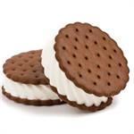 Chocolate Scalloped Ice Cream Wafer
