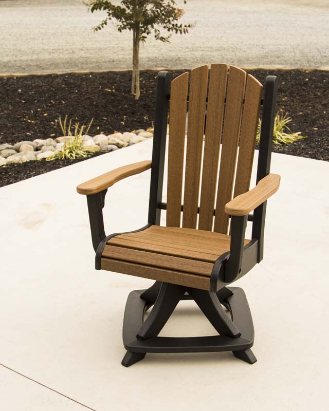 Fanback Swivel Cafe Chair