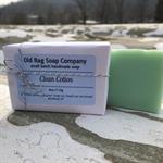 Locally Made Bar Soap, Clean Cotton