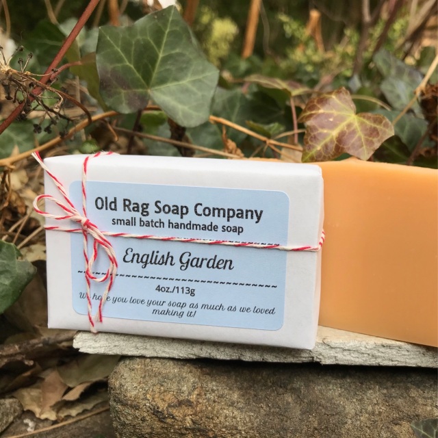 Locally Made Bar Soap, English Garden