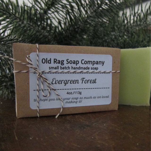 Locally Made Bar Soap, Evergreen Forest