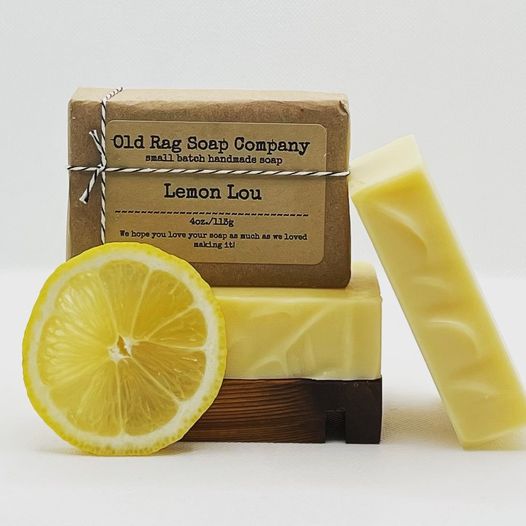 Locally Made Bar Soap, Lemon Lou