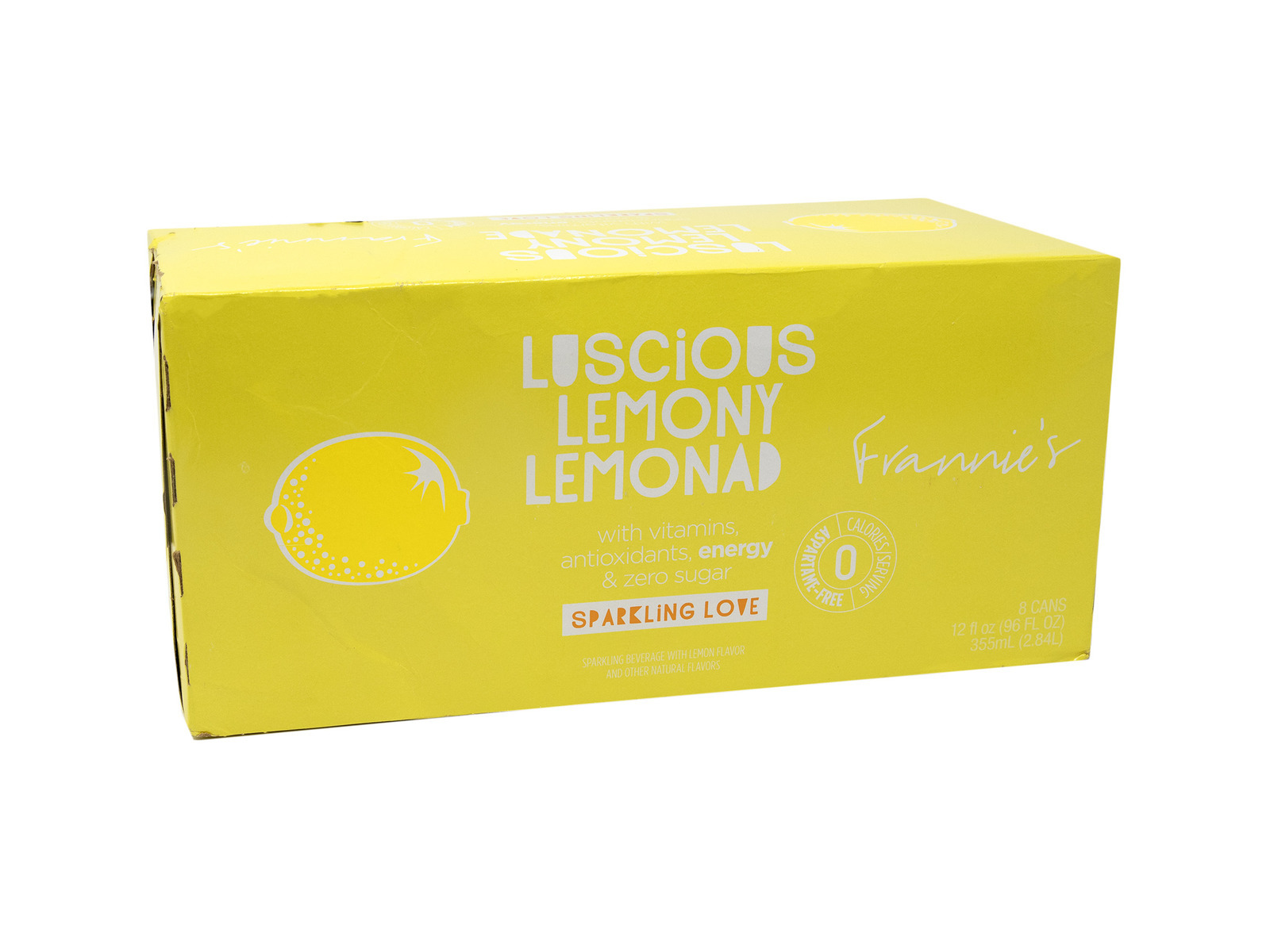Luscious Lemony Lemonade 12oz CASE 8pk Frannies