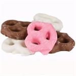 Neapolitan Coated Mini Pretzels