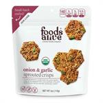 Onion & Garlic Sprouted Crisp, Org. 4oz