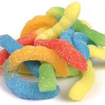 Sour Gummi Worms neon