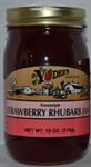 Strawberry Rhubarb Jam      18 oz.