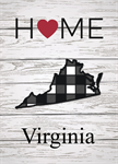 Garden Flag, Virginia Buffalo Check Home