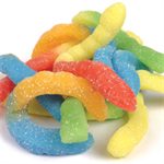 Sour Gummi Worms neon