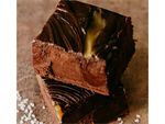 Dark Chocolate Sea Salt Caramel Fudge 8oz