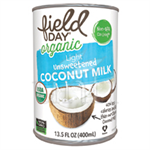 Coconut Milk, Lite Unsweetened Org 13.5