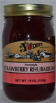 Strawberry Rhubarb Jam      18 oz.