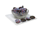 Patriotic Nonpareils Dark Choc - red - white - blue